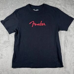 Fender Electric Guitar Graphic Tee Men's M Lucky Brand T-Shirt Rock Music